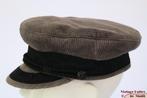 Vintage Kapiteinspet Prinz Heinrich Fiebig grijs rib 55 = S, 55 cm (S, 6⅞ inch) of minder, Ophalen of Verzenden, Pet, Gedragen