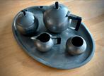 Tinnen theeservies – Dutch Modern / Bauhaus – ca. 1938–48, Antiek en Kunst, Ophalen of Verzenden