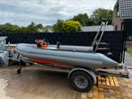 Sterke Avon searider Rib. 400 cm + Mercury motor & trailer, Watersport en Boten, Gebruikt, Benzine, Minder dan 70 pk, Overige materialen