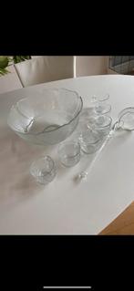 Arcoroc  Bowl set met 6 glaasjes en een glazen lepel, Verzamelen, Glas en Borrelglaasjes, Ophalen of Verzenden, Zo goed als nieuw