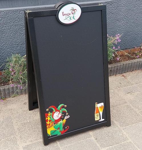 Brugse Zot; Stoepbord / Krijtbord / Reclamebord, Verzamelen, Biermerken, Zo goed als nieuw, Reclamebord, Plaat of Schild, Overige merken