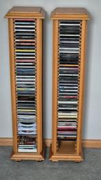 Cd torentjes + cd tjes, Huis en Inrichting, Woonaccessoires | Cd- en Dvd-rekken, Ophalen, Hout, Cd's