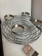 Metalen Krans Kandelaar - Sfeervol, Huis en Inrichting, Overige kleuren, Nieuw, Ophalen of Verzenden, Metaal