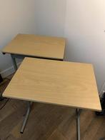 Twee Bureau's Houten blad, Huis en Inrichting, Bureaus, Ophalen, Gebruikt, Bureau