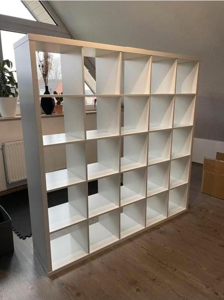 2x de 25 vaks Kallax open kast vakkenkast 5x5 wit, Huis en Inrichting, Kasten | Ladekasten, Zo goed als nieuw, 150 tot 200 cm