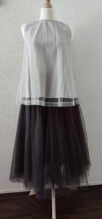 Cathrine Hammel rok antraciet + bijpassende top lichtgrijs, Maat 38/40 (M), Ophalen of Verzenden, Zo goed als nieuw, Cathrine Hammel