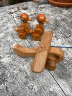 Houten Speelgoed Set: Vliegtuig & Eendjes, Ophalen of Verzenden