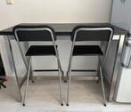 Ikea Utby bartafel + 2 Franklin barkrukken, Huis en Inrichting, Barren, Ophalen, Gebruikt