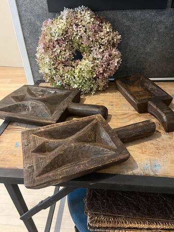 Prachtige houten schalen, div. vormen/grootte beschikbaar voor biedingen