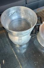 Vintage Couscous pan - Stoompan -aluminium, Huis en Inrichting, Keuken | Potten en Pannen, Ophalen of Verzenden, Gebruikt, Aluminium