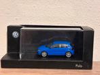 Volkswagen Polo 6r Facelift Blauw Herpa 1:43, Hobby en Vrije tijd, Modelauto's | 1:43, Ophalen of Verzenden, Zo goed als nieuw