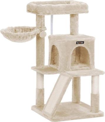 Krabpaal - Beige - Dieren speelgoed - Katten - 48x48x96 beschikbaar voor biedingen