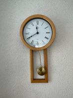 Wandklok eiken, Ophalen of Verzenden, Zo goed als nieuw, Analoog, Wandklok