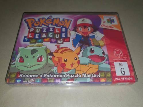 Pokemon Puzzle League N64 Game Case, Spelcomputers en Games, Games | Nintendo 64, Zo goed als nieuw, Puzzel en Educatief, 1 speler