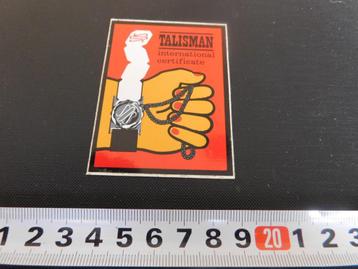 sticker SAS TALISMAN international certificate  beschikbaar voor biedingen