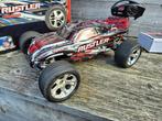 Traxxas Rustler 2WD rijklaar incl 2x accu en lader, Gebruikt, Auto offroad, Schaal 1:10, RTR (Ready to Run)