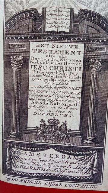 historisch interessante familie bijbel 1818 beschikbaar voor biedingen