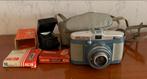 Vintage Bilura Camera + Flitser & Lampjes, Ophalen, Gebruikt, Compact, Overige Merken