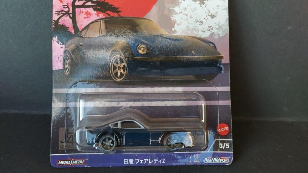 Nissan Fairlady z 1:64 3inch Hotwheels Premium Pol, Auto, Nieuw, Ophalen of Verzenden, 1186mj 1 nl