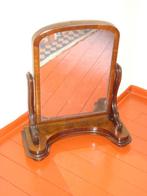 Antieke Engelse Mahonie Houten Kantelbare Kapspiegel, Antiek en Kunst, Antiek | Spiegels, Ophalen of Verzenden, Rechthoekig