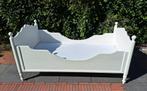Ledikant brocante bed 180 x 90 massief hout, Ophalen, Gebruikt, 90 cm, Eenpersoons