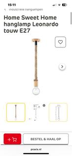 Touw hanglamp 2x Leonardo (Praxis), Ophalen, Zo goed als nieuw, Minder dan 50 cm