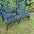 2 rotan stoelen, Huis en Inrichting, Ophalen, Riet of Rotan, Gebruikt, Minder dan 75 cm