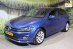 Volkswagen Polo 1.0 TSI Highline, Auto's, Gebruikt, Euro 6, Blauw, Origineel Nederlands