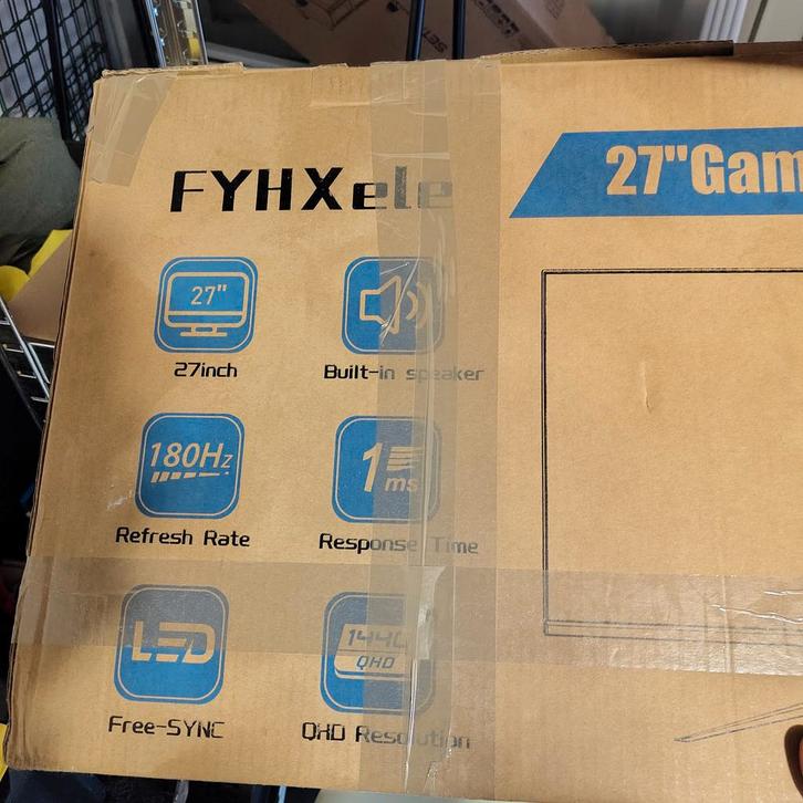 FYHXele 27" Gaming Monitor - QHD, 180Hz, 1ms 1440 freesync, Computers en Software, Monitoren, Zo goed als nieuw, 151 t/m 200 Hz