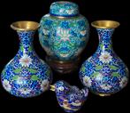 Cloisonné Vazen & Gemberpot, Antiek en Kunst, Ophalen of Verzenden