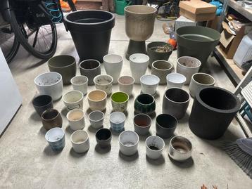 Bloempotten - 37 stuks - Diverse maten en kleuren beschikbaar voor biedingen