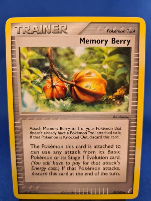 Memory Berry 80/100 - Crystal Guardians, Hobby en Vrije tijd, Verzamelkaartspellen | Pokémon, Gebruikt, Losse kaart, Verzenden