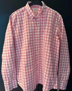 Arrow overhemd wit roze beblokt maat L, Verzenden, Arrow, Halswijdte 41/42 (L), Roze