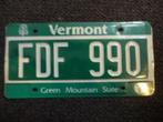 Kentekenplaat licenseplate Vermont 1 USA, Verzenden, Gebruikt, Auto's