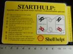 sticker Shell helpt logo starthulp startkabels accu, Verzenden, Zo goed als nieuw, Merk