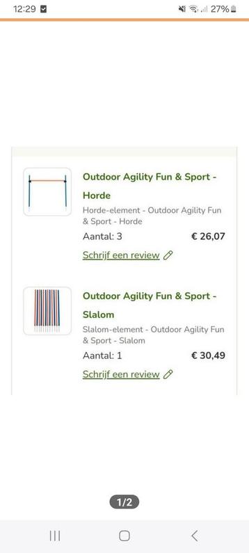 Agility set hond beschikbaar voor biedingen