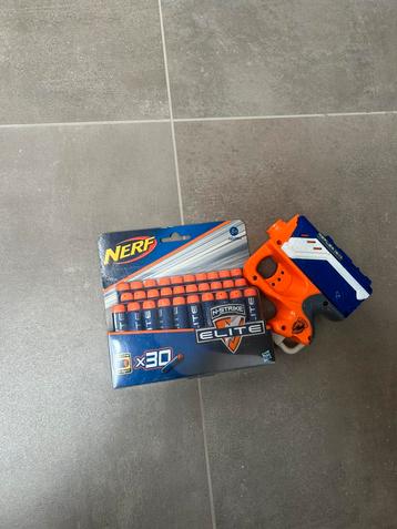 Nerf pistool 30 pijltjes in verpakking  beschikbaar voor biedingen