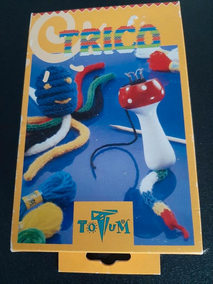 Punnik paddestoel met wol naald beschrijving houten klos, Kinderen en Baby's, Speelgoed | Educatief en Creatief, Ophalen of Verzenden