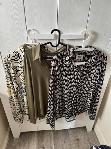 3 Zgan Andel woman travelstof blouses M/L 38/40 beschikbaar voor biedingen