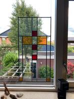Glas in lood raam 80x40, Doe-het-zelf en Verbouw, Glas en Ramen, Ophalen, Zo goed als nieuw, Minder dan 80 cm, Glas in lood