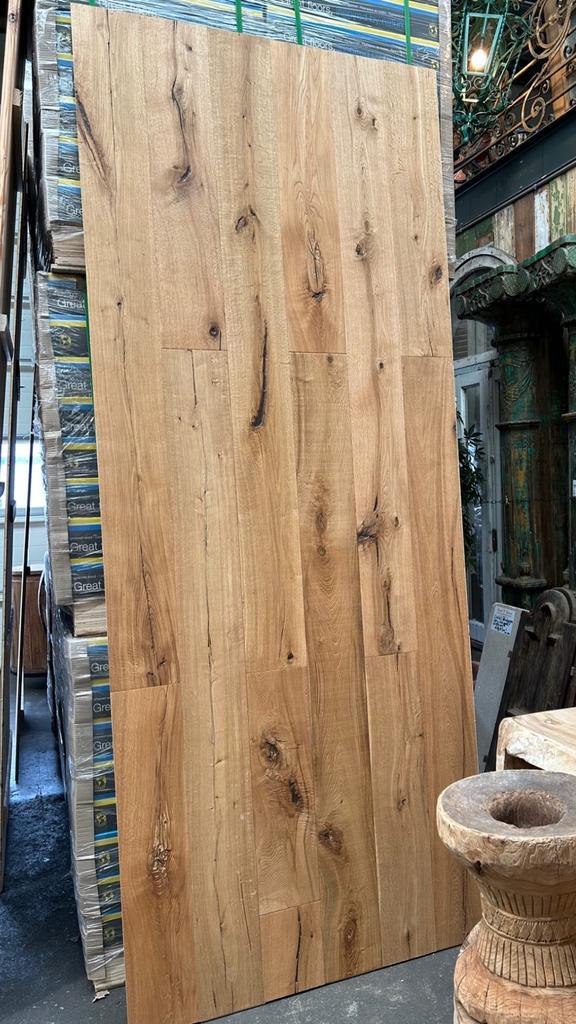 Landelijke eiken vloer antiek verouderd zeer uniek, Huis en Inrichting, Stoffering | Vloerbedekking, Nieuw, Ophalen of Verzenden