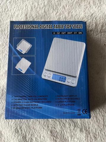 adv 58 / NIEUW digitale weegschaal  tot 500 gr beschikbaar voor biedingen
