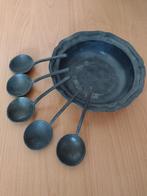 Tinne set bord + lepels, Ophalen of Verzenden