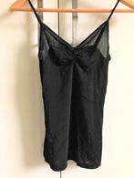 Zwarte tops met lace, Ophalen of Verzenden, Zo goed als nieuw, Zwart, Zonder mouw