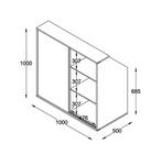 Kledingkast schuine wand zolder slaapkamer schuifdeuren, Ophalen, Overige materialen, Met deur(en), Nieuw
