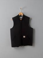 Carhartt WIP zwart vest maat L large car-lux dunne scuba, Ophalen of Verzenden, Zo goed als nieuw, Maat 52/54 (L), Zwart