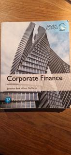 Corporate Finance - Berk & DeMarzo, Boeken, Ophalen of Verzenden, Zo goed als nieuw, Economie en Marketing, Jonathan Berk, Peter DeMarzo