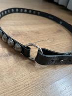 Purdey riem  zwart met studds in zilverkleur, Minder dan 3 cm, 80 tot 90 cm, Zwart, Heupriem