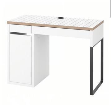 Modern Bureau met Opbergruimte Ikea Micke wit/antreciet beschikbaar voor biedingen