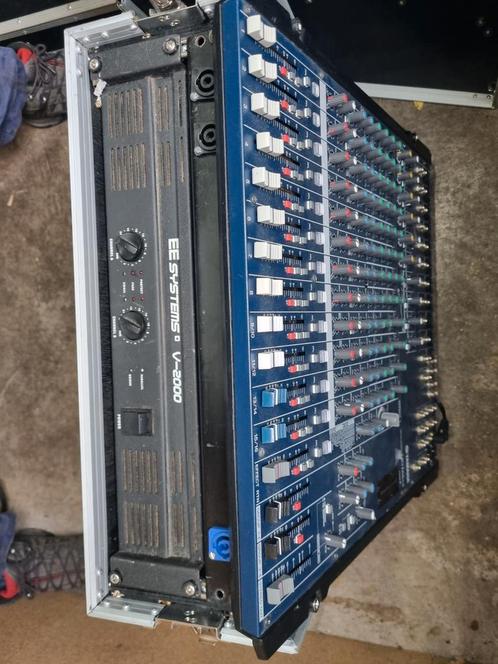 yamaha mixerset compleet met 2x1000 watt versterker, Muziek en Instrumenten, Mengpanelen, Gebruikt, Ophalen